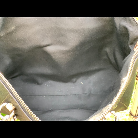 Coach black pebble leather & snakeskin Prairie satchel w/crossbody strap - Picture 12 of 16